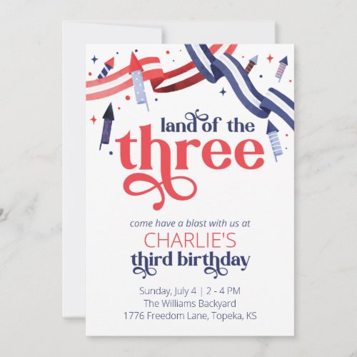 Land of the Three American Birthday Party