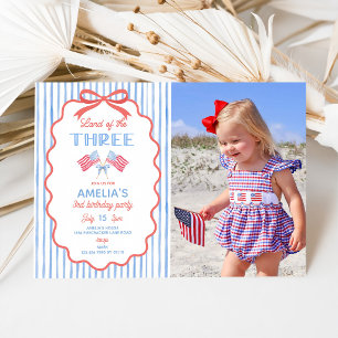 Land of the Three Invitation for Girl 3rd Birthday