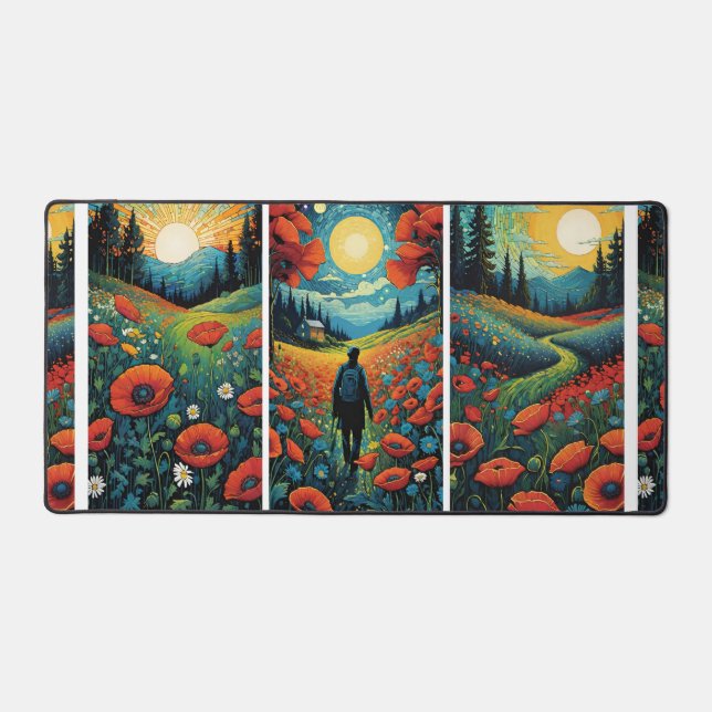 Land Of The Three Suns Desk Mat (Front)