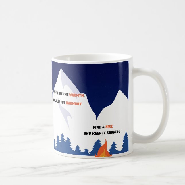 Land of Winter - Heather's Mannequin Quote Coffee Mug (Right)