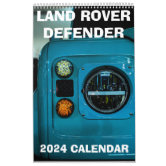 LAND ROVER DEFENDER 2024 Calendar, Off-Road Calendar | Zazzle