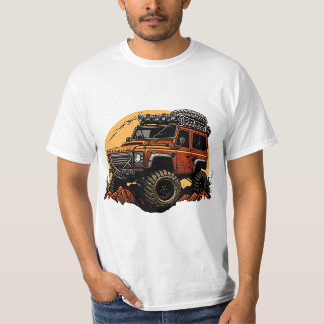 Land Rover Defender Rock Crawler T-Shirt (Front)