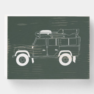 Land Rover Defender, Wooden Box, Keepsake, Wooden Box Sign