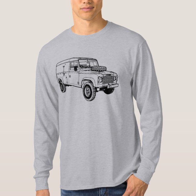 Land Rover Muti Car Classic Vintage Hiking Duck T-Shirt (Front)