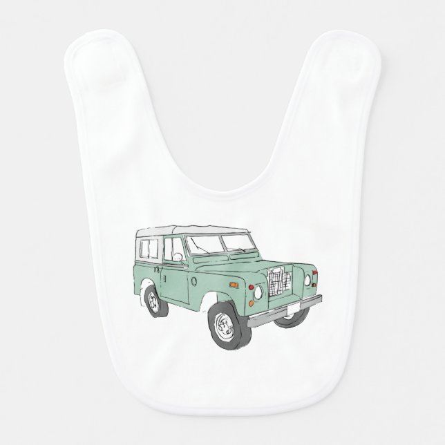 Land Rover Series Baby Bib (Front)