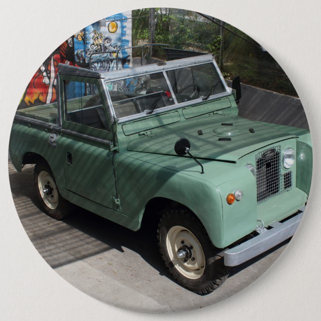 Land Rover Series II SWB Pinback Button (Front)