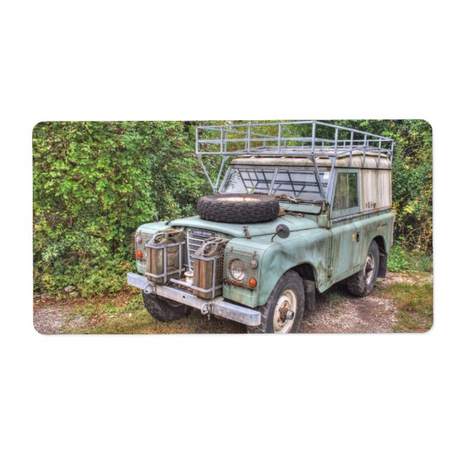 Land Rover Series III 109 Label (Front)