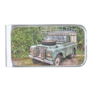Land Rover Series III 109 Silver Finish Money Clip