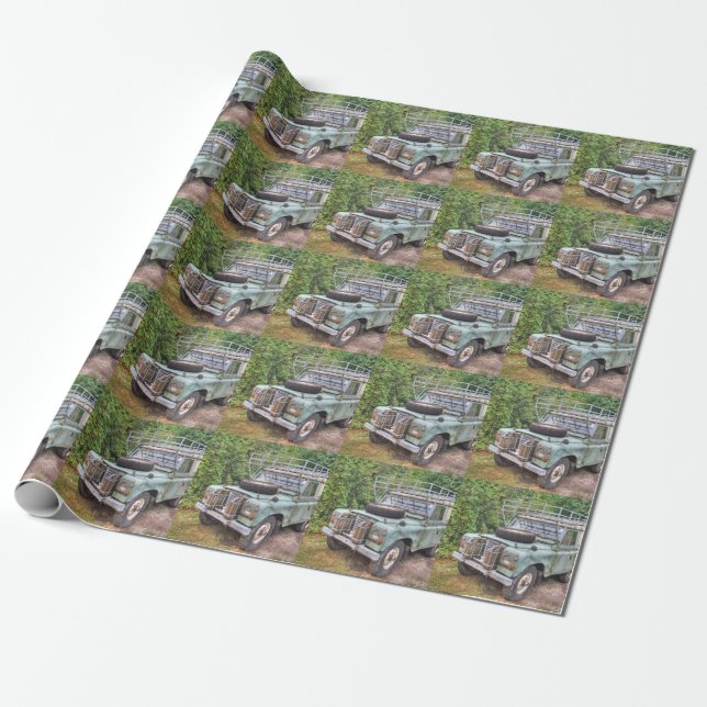 Land Rover Series III 109 Wrapping Paper (Unrolled)