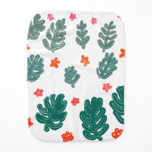 land & sea : doodle pattern flowers & plants