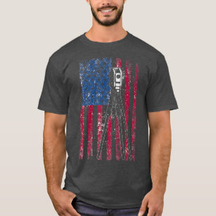 Land Surveying Flag Tool USA Funny Surveyor T-Shirt
