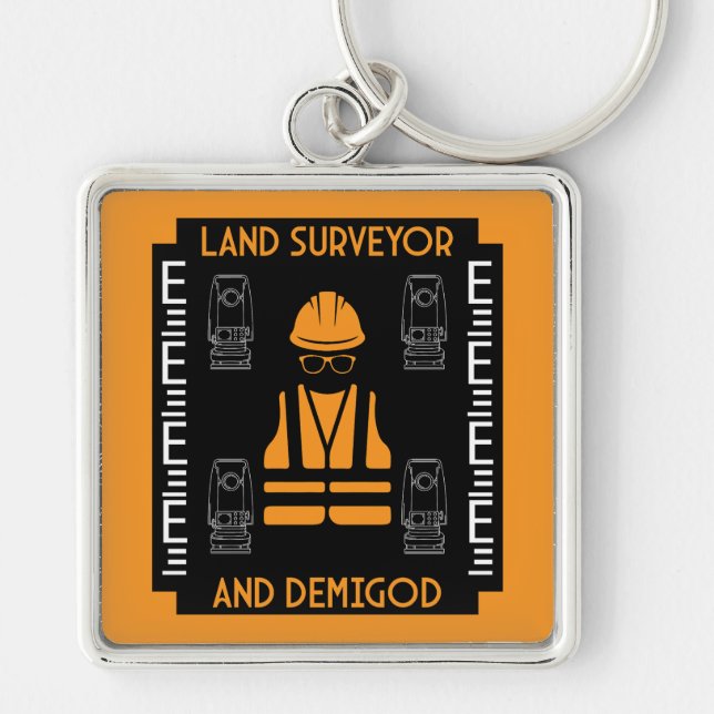 land surveyors keychain (Front)