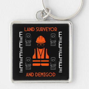 land surveyors keychain