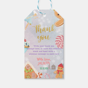 Land Sweet Sugar Plum Fairy Gingerbread Birthday Gift Tags