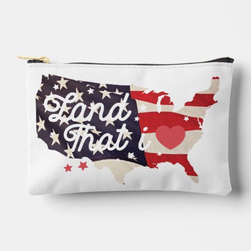 Land That I Love Independence Day Cosmetic Bag