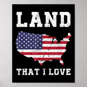 Land That I Love Memorial Day May 25th Patriotic  Poster