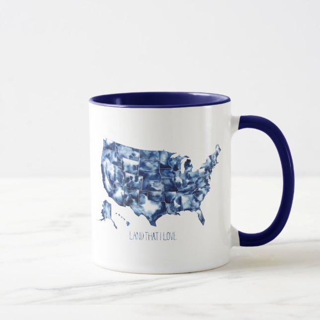 Land that I Love - United States Map Mug (Right)