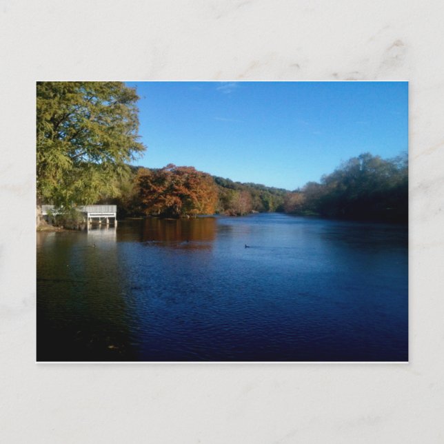 Landa Park Lake Postcard (Front)