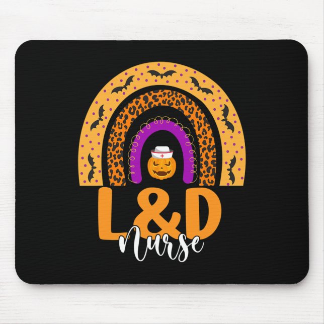Landd Nurse Labor And Delivery Nursing Halloween P Mouse Pad (Front)