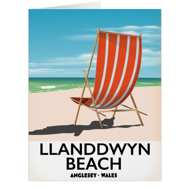 landdwyn Beach Anglesey Wales travel poster (Front)