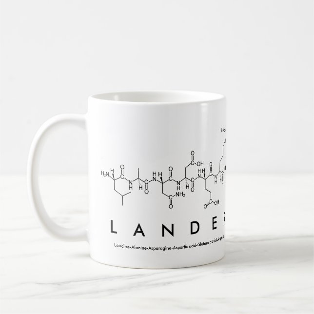 Lander peptide name mug (Left)