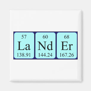 Lander periodic table name magnet