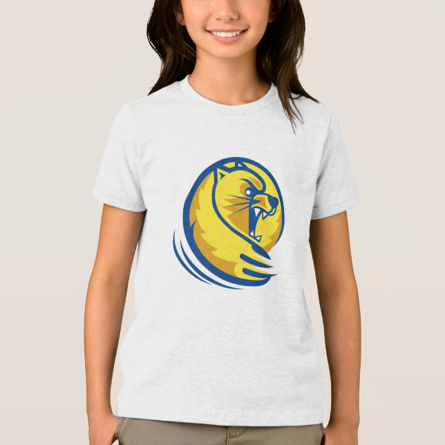 Lander University Bearcats Tri-Blend Shirt (Front)