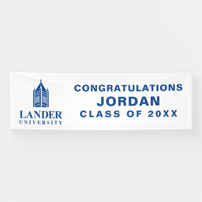 Lander University Graduation Banner (Horizontal)