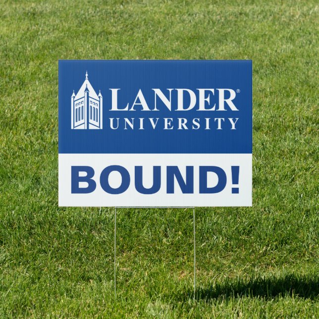 Lander University Graduation Sign (Insitu)