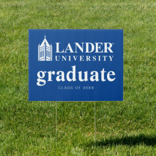 Lander University Graduation Sign