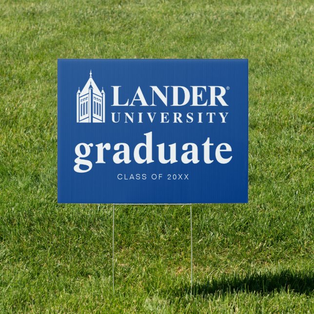 Lander University Graduation Sign (Insitu)