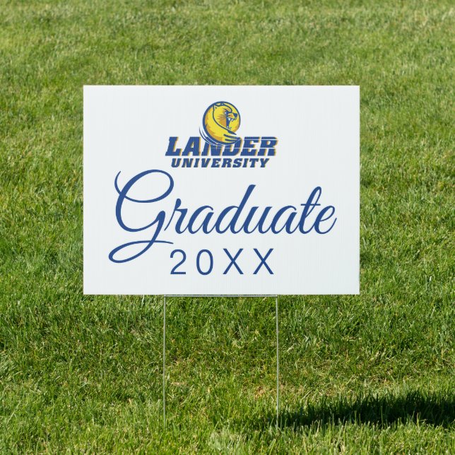 Lander University Graduation Sign (Insitu)
