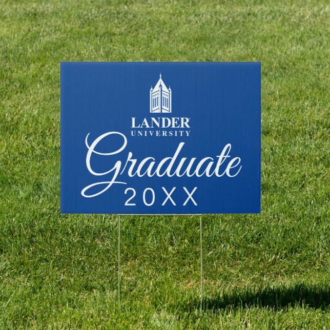 Lander University Graduation Sign (Insitu)