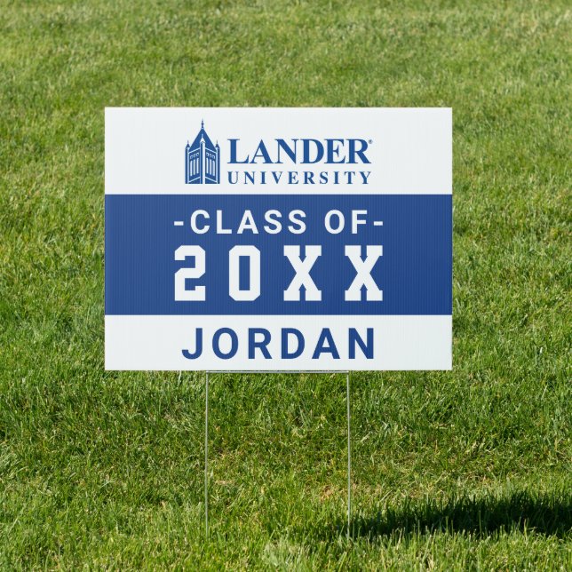 Lander University Graduation Sign (Insitu)