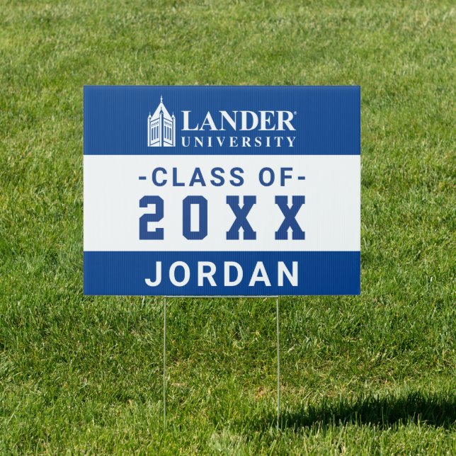 Lander University Graduation Sign (Insitu)