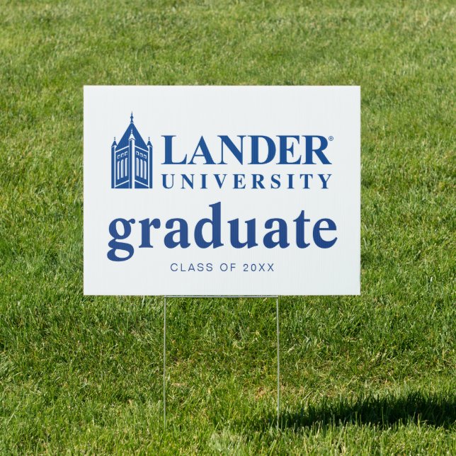 Lander University Graduation Sign (Insitu)