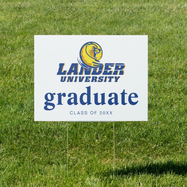 Lander University Graduation Sign (Insitu)