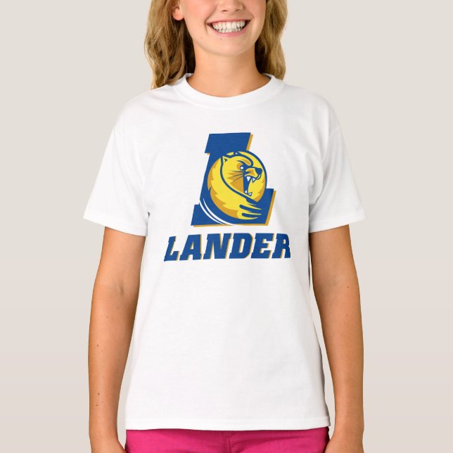 Lander University L Athletics T-Shirt (Front)