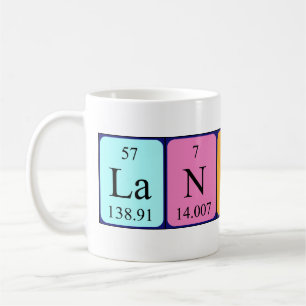 Landin periodic table name mug
