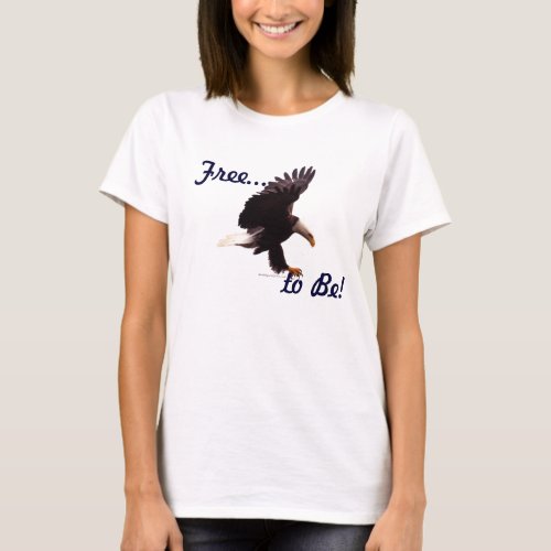 Landing Bald Eagle Wildlife Action Photo Art T_Shirt