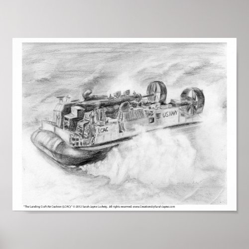 Landing Craft Air Cushion LCAC  Poster