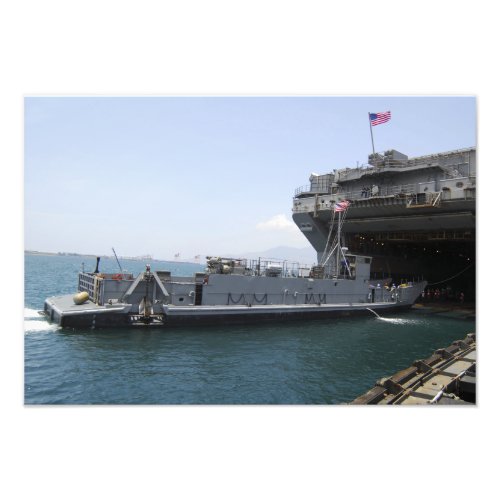 Landing Craft Utility moving into position Photo Print