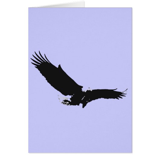 Landing Eagle Silhouette Cards (Front)