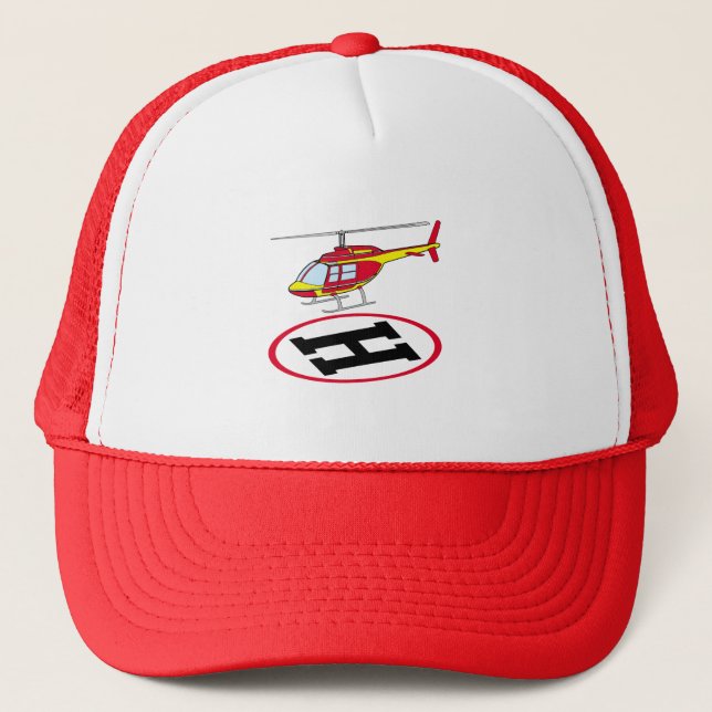 Landing helicopter trucker hat (Front)