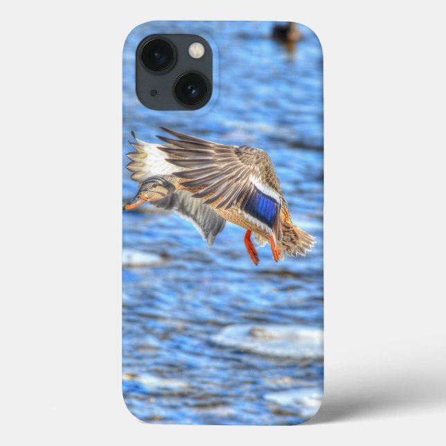 Landing Mallard Duck Wildlife Photo Case-Mate iPhone Case (Back)