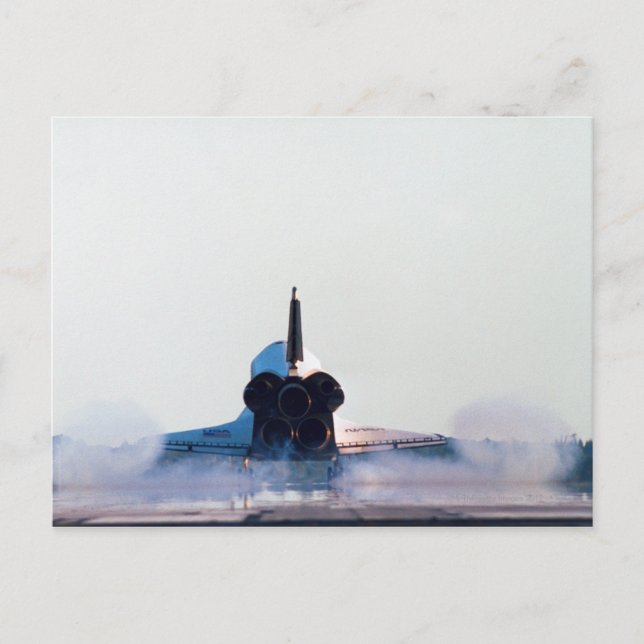 Landing of a Space Shuttle Postcard (Front)