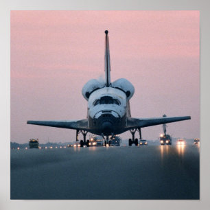 Landing of Space Shuttle Columbia (STS-80) Poster
