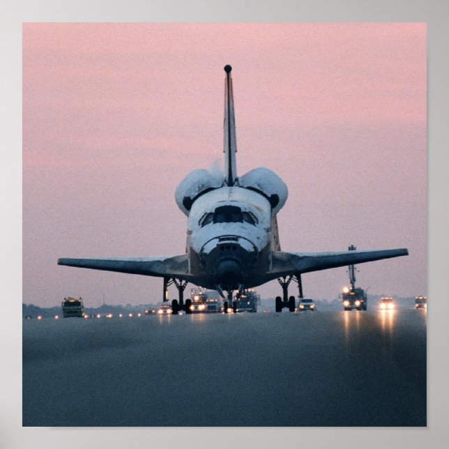 Landing of Space Shuttle Columbia (STS-80) Poster (Front)