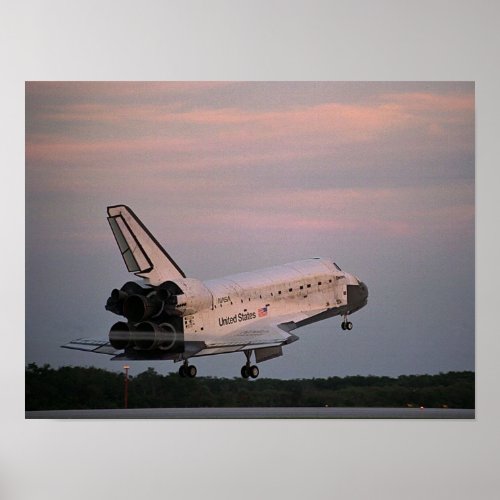 Landing of Space Shuttle Discovery STS_85 Poster