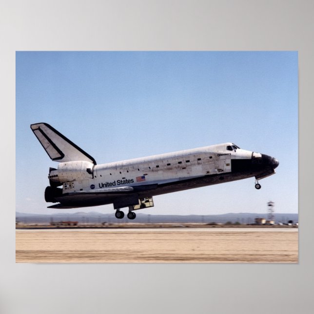 Landing of Space Shuttle Discovery (STS-92) Poster (Front)
